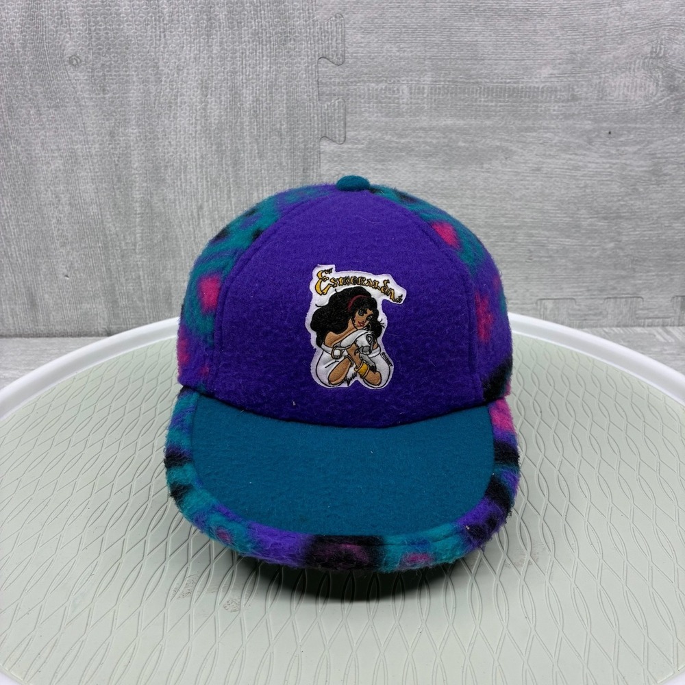 Vintage The Hunchback of Notre Dame Hat Cap Fitted Toddler Size Fleece Aztec